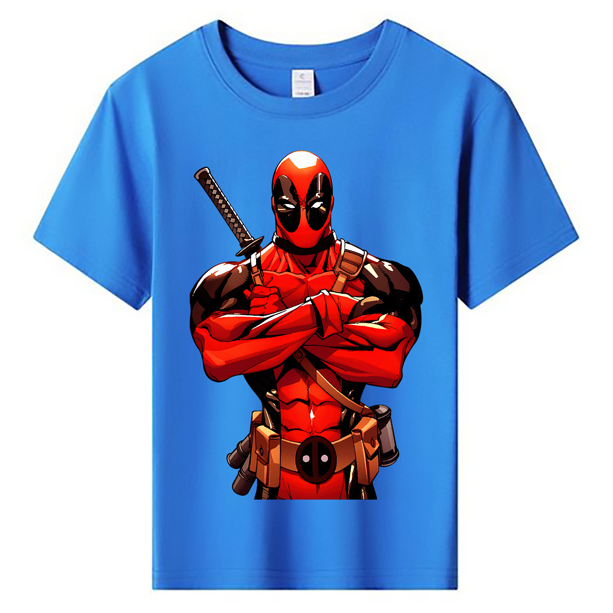 （画像用） Deadpool デッドプール 綿100％キッズTシャツ（フロントプリント）